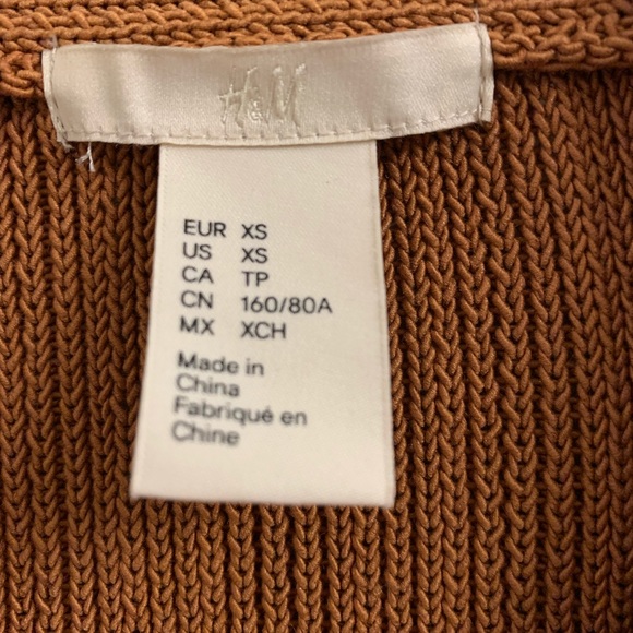 H&M Rust Ribbed Knit Cardigan - Picture 5 of 5